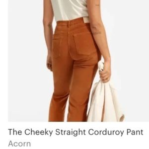 Everlane Cheeky Straight Corduroy Pant in acorn 🌟